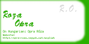 roza opra business card